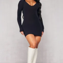 Shape Robe Très Moulante Noire à Col Et Manches Longues -Promos Jupe Éthérée Boutique 994cbbbd10962e8c77777e1c756c75c29193c8a9 cnb8742 3