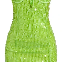 Petite Mini Robe Corset Moulante Vert Citron Fluo à Sequins -Promos Jupe Éthérée Boutique 9a3f027a20133bb24a7d616ab2411c7f35372c07 cnb3037 5