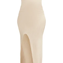 Maternité Robe De Grossesse Longue Asymétrique Texturée Nude -Promos Jupe Éthérée Boutique 9a8b611adc60f2821e97e21eeda4fd31394e1f04 cnd7253 5