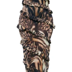 Plus Robe Longue Asymétrique Marron Imprimée Léopard à Volants -Promos Jupe Éthérée Boutique 9c7c13d2307a5058e18939219997e148e668b7ab cnd4866 5