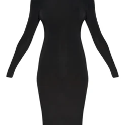 Tall - Robe Mi-longue Moulante Noire à Col Montant -Promos Jupe Éthérée Boutique 9d271ffc45ea9955b5e3ce150f38a8b2bca65370 CMA1073 3