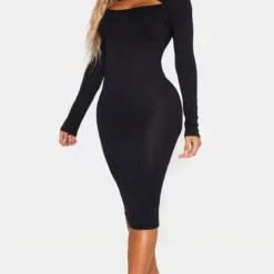 Shape Robe Mi-longue En Jersey Noir à Découpe Et Manches Longues 8 Shape Robe Mi-longue En Jersey Noir à Découpe Et Manches Longues -Promos Jupe Éthérée Boutique 9e2389f1da3166f79862d5f4ce88312736964eb9 cmg4312 4