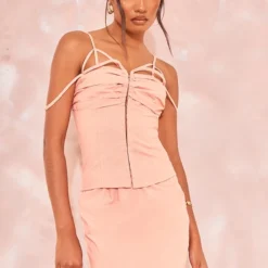 Tall Mini-robe Effet Lin Argile Style Corset -Promos Jupe Éthérée Boutique 9e2a92b164371f7f30ed2a01fcdb31a10f19e3ff cnd6793 1