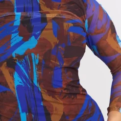 Shape Robe Moulante Bleue En Mesh Imprimé Abstrait à Col Haut -Promos Jupe Éthérée Boutique 9fcbf922a58ca3460990bf289be3a8e5c424f327 cmv2765 5