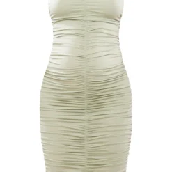 Maternité Robe De Grossesse Mi-longue En Jersey Vert Sauge à Décolleté Et Fronces Détail Contours -Promos Jupe Éthérée Boutique a04052ddd3a2bba1f86e1531d281367f5c7c3969 cne4968 5