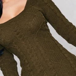 Petite Robe Pull En Maille Torsadée Kaki 8 Petite Robe Pull En Maille Torsadée Kaki -Promos Jupe Éthérée Boutique a1b9e6ffb112f2bc46a8d096d8431336c041fd8b cnc2380 4