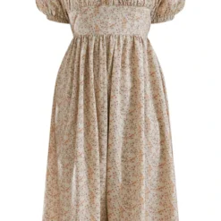 Plus Robe Mi-longue Taupe à Imprimé Petites Fleurs Et Manches Bouffantes -Promos Jupe Éthérée Boutique a1bc2519f995a65ca59013e04c0616adc6f1cfad cnc9564 5