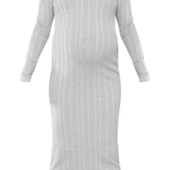 Maternité Robe De Grossesse Longue Côtelée Gris Clair à Col -Promos Jupe Éthérée Boutique a423ff9dae6bf946b45628ddc1fa5236d3366e13 cnd3129 5