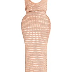 Shape Robe Longue En Maille Crochet Gris Pierre à Dos Nu Ouvert -Promos Jupe Éthérée Boutique a7314032169dd761bd8e9944d7bc4db72326f73e cne3649 5