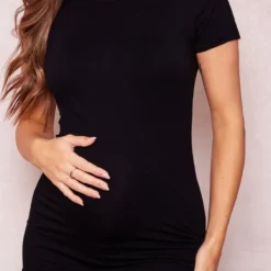 Logic Maternité Robe T-shirt De Grossesse Noire à Côtés Froncés 8 Logic Maternité Robe T-shirt De Grossesse Noire à Côtés Froncés -Promos Jupe Éthérée Boutique a838a0c16ce6b51f081668cec7ed347e14bed6e6 cne8212 4