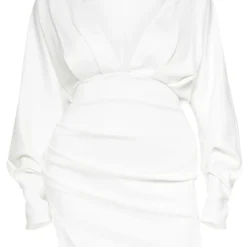 Plus Robe Moulante Blanche Plissée à Manches Ballon -Promos Jupe Éthérée Boutique a9b07ffcd20045eabcd2d5bfa880d9be2233f689 CMD1982 3