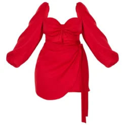 Plus Robe Moulante Découpée Froncée Rouge -Promos Jupe Éthérée Boutique a9bf34f7e31eeacdb744f349705bd3ae30589b68 IMT0915 3