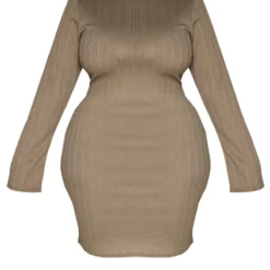 Plus Robe Moulante Côtelée Kaki à Col Montant -Promos Jupe Éthérée Boutique ab50e6dccb50af6cbe49f52ef3e11fdf46b86ba5 cnd4821 5