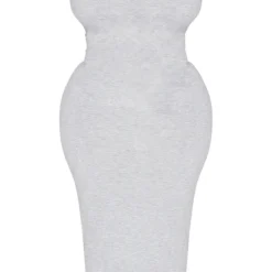 Plus Robe Longue Gris Chiné à Encolure Ronde -Promos Jupe Éthérée Boutique adaf044ab74f2ef24307f20d96021df946be5f69 cme0150 6