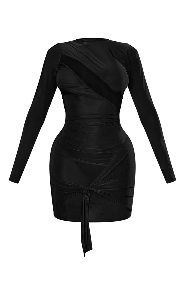 Shape Robe Très Moulante Noire Découpée 5 Shape Robe Très Moulante Noire Découpée – Image 5