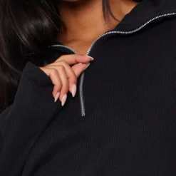 Tall Robe Pull Oversize Noire Côtelée à Col Montant Et Demi Zip 8 Tall Robe Pull Oversize Noire Côtelée à Col Montant Et Demi Zip -Promos Jupe Éthérée Boutique b1c6525a681f93c01a6da1861bc31957cf571a9f cnd9791 4