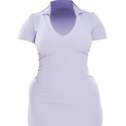 Shape Robe Moulante Côtelée Crêpée Bleu-gris à Manches Courtes Et Col -Promos Jupe Éthérée Boutique b20ce44d9b1232e3c20a229a4e39a5b636a03084 cne3753 5