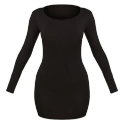 Petite Mini Robe En Jersey Noir à Manches Longues -Promos Jupe Éthérée Boutique b3284decec54c171ab0534e81de8f1a974575137 cme1638 6