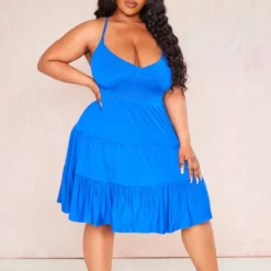 Plus Robe Droite En Jersey Bleu Vif à étages -Promos Jupe Éthérée Boutique b374502a0d04cbe26af1db6cb4fd353119b15f61 cne4171 3