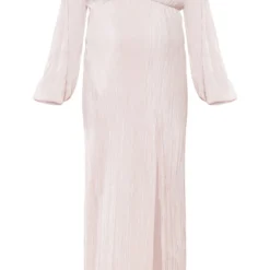 Maternité Robe De Grossesse Longue Plissée Champagne à Fente -Promos Jupe Éthérée Boutique b62eb3d78d901e6a4cc81d5b14b4d95dddf49072 cnd3091 5