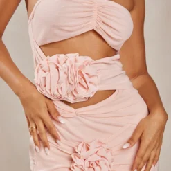 Petite Mini Robe Rose Découpée Détail Fleurs -Promos Jupe Éthérée Boutique ba247bc4cfcea577f38d5e23cab14ad3a7ddc42d cnd7147 4