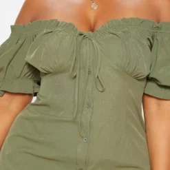 Plus Robe Droite Kaki à Col Bardot Et Boutons 9 Plus Robe Droite Kaki à Col Bardot Et Boutons -Promos Jupe Éthérée Boutique ba44029dce8ea88f628e12d1cdd29232189d87d8 cmd9159 5