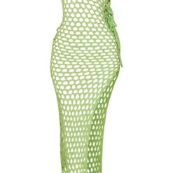 Petite Robe Longue Fendue En Maille Tricot Ajourée Vert Vif à Côté Noué 9 Petite Robe Longue Fendue En Maille Tricot Ajourée Vert Vif à Côté Noué -Promos Jupe Éthérée Boutique be5b6c8e237d604a1f55120e7dedca8fbef7655c cnd0186 5