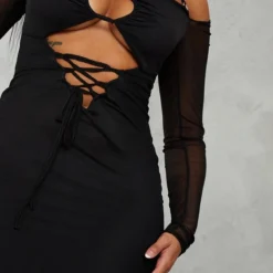 Shape Robe Longue Noire En Mesh Froncé à Col Bardot Et Manches évasées 8 Shape Robe Longue Noire En Mesh Froncé à Col Bardot Et Manches évasées -Promos Jupe Éthérée Boutique be936cec08486402bc398394fc8991fdce0a9655 cnb1143 4