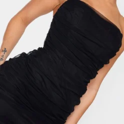 Shape Robe Moulante En Mesh Noir à Détail Corset Et Fronces -Promos Jupe Éthérée Boutique bec42205ceea098859bc4512d6500e41b5aedaf0 cmo5008 5