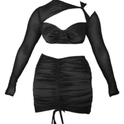 Shape Robe Moulante Satinée Froncée Noire à Mesh Superposé Et Découpes 9 Shape Robe Moulante Satinée Froncée Noire à Mesh Superposé Et Découpes -Promos Jupe Éthérée Boutique c1a0908df1435705a797d6b2027865c291401b75 cnc4685 5