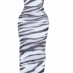 Shape Robe Longue Noire Moulante Imprimé Zébré à Col Bénitier -Promos Jupe Éthérée Boutique c2cce0fc51b08ff0e52f91f26fc42d21699ad934 cmy6946 6