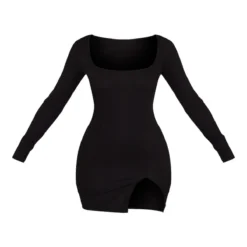 Petite Robe Côtelée Noire à Manches Longues Et Fente -Promos Jupe Éthérée Boutique c30ad9a3992c3e47906e093c47de1f52a8c9f686 cmw5878 6