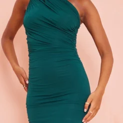 Tall Robe Mi-longue Moulante Vert émeraude à Manche Unique -Promos Jupe Éthérée Boutique c32393ccad774c96e6129c33c58b8855d219472a cna0450 5