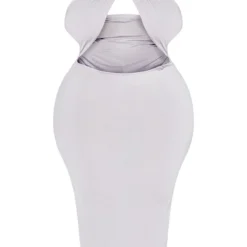 Plus Robe Mi-longue Grise Découpée à Dos Nu -Promos Jupe Éthérée Boutique c530461c2687d9b0aa6276a46fa7836866cac914 cnd2487 5