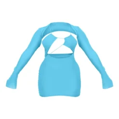 Shape Robe Moulante En Mesh Bleu Turquoise Superposé à Lacets -Promos Jupe Éthérée Boutique c929db89e12e9ab8a614b31f1bcfc526db3bca3b cmz3607 6