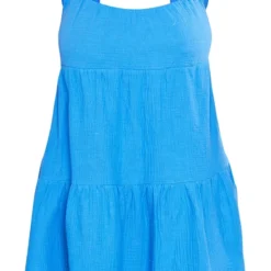 Plus Robe Droite Bleue Texturée Superposée -Promos Jupe Éthérée Boutique c962136e0b33cf0dfdf2ed98caf8e1a55f4b2909 cne4083 5