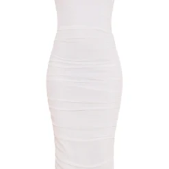 Tall Robe Mi-longue En Mesh Froncé Blanc -Promos Jupe Éthérée Boutique c994e756618905aa8bd29c9c3bc1710c4a9d58f7 cna0455 6