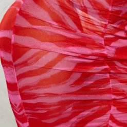 Shape Robe Longue Transparente Froncée Rose Imprimée à Décolleté -Promos Jupe Éthérée Boutique cab4a6267febb8ab91818c349bae2db0a0a4a7fa cne3662 4