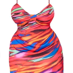 Plus Robe Droite Rouge Imprimé Zèbre à Bretelles -Promos Jupe Éthérée Boutique ccebf863ba696de76dba8134d643561a07aed04d cna1356 5