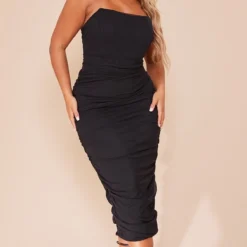 Shape Robe Mi-longue Bustier En Mesh Noir à Corset Froncé -Promos Jupe Éthérée Boutique d06b85383ce2c0603c606d5008bb8d6ba45c3399 cnb0865 1