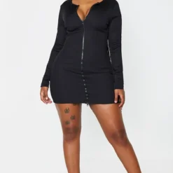 Shape Robe Moulante Manches Longues Zippée Noire En Maille Côtelée Large 8 Shape Robe Moulante Manches Longues Zippée Noire En Maille Côtelée Large -Promos Jupe Éthérée Boutique d3bd9b300f91303a9dee4d6eee0b898eebbd5bee cmg9635 4