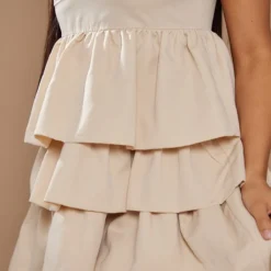 Petite Mini Robe Volantée Gris Pierre à Parties Superposées -Promos Jupe Éthérée Boutique d6aa1c2e4368b1bc9f93b2e8205566ddf3a0493b cnd0132 4