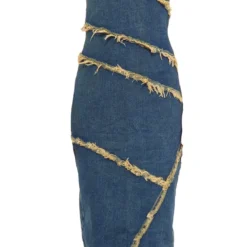 Tall Robe Bustier Mi-longue En Jean Vintage Moyennement Délavé -Promos Jupe Éthérée Boutique d7ff2d8f93497f0036ca8981fe282793ee03e3ed cnd0554 5