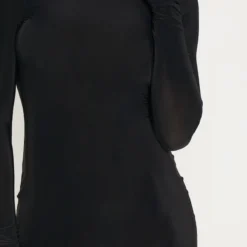 Tall - Robe Mi-longue Moulante Noire à Col Montant -Promos Jupe Éthérée Boutique d97ef019b3db98a2d1273c5838bf9a17b6724750 cma1073 5