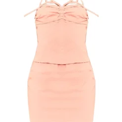 Tall Mini-robe Effet Lin Argile Style Corset -Promos Jupe Éthérée Boutique d99b7c7f209b2edae65534a0976361c68ffceb9e CND6793 6