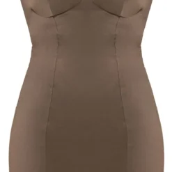 Shape Robe Moulante Tissée Stretch Kaki à Armatures Et Détail Coutures -Promos Jupe Éthérée Boutique db2cccd802af3209ff31a1a37ef43543701c64aa cnc1793 5