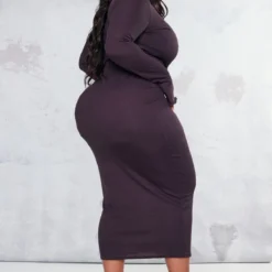 Plus Robe Mi-longue Chocolat à Manches Longues Et Ourlet Légèrement Volanté 6 Plus Robe Mi-longue Chocolat à Manches Longues Et Ourlet Légèrement Volanté -Promos Jupe Éthérée Boutique dbd4e7388ab4b70bca6f61212c9e49d6a82786f7 cnc2220 2