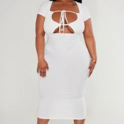 Plus Robe Mi-longue En Jersey Doux Crème Découpée Sur Le Buste -Promos Jupe Éthérée Boutique dcef6021cbf7285c55712640ce7f430c07be6171 cnd4810 3