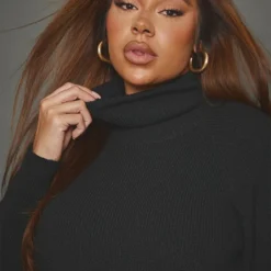 Plus Robe Pull En Maille Tricot Douce Noire à Col Montant 8 Plus Robe Pull En Maille Tricot Douce Noire à Col Montant -Promos Jupe Éthérée Boutique dfb07470aead444c3ddf2f44c81f761838f401bd cnb2029 4