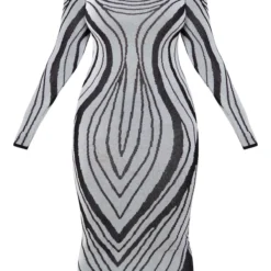Plus Robe Longue En Maille Tricot Rayée Noir Et Blanc -Promos Jupe Éthérée Boutique e1cb7c1ccb54e0c06329f500fba73ba5fcf53d19 cnb2035 5